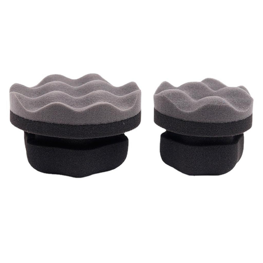 Автомобильная полировальная губка для шин с эргономичным дизайном ручки, губка для нанесения воска на шины автомобиля для эффективной очистки и вощения