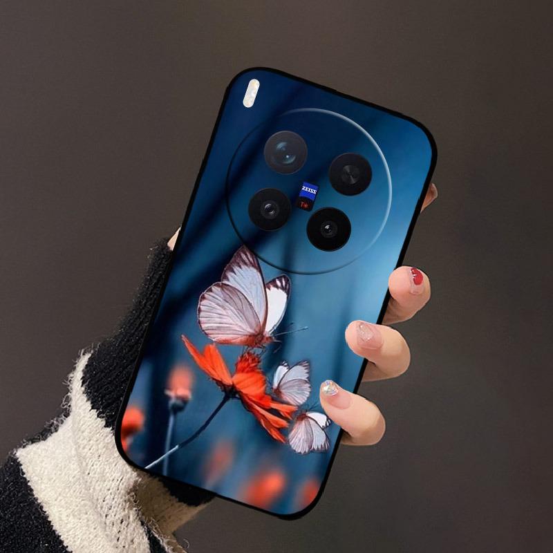 Для Vivo X300 Pro Чехол Новый Стильный Силиконовый Мягкий ТПУ Задняя Крышка Для Vivo X300Pro Ударопрочный Бампер Fudna X 300 Pro V2502A Capa