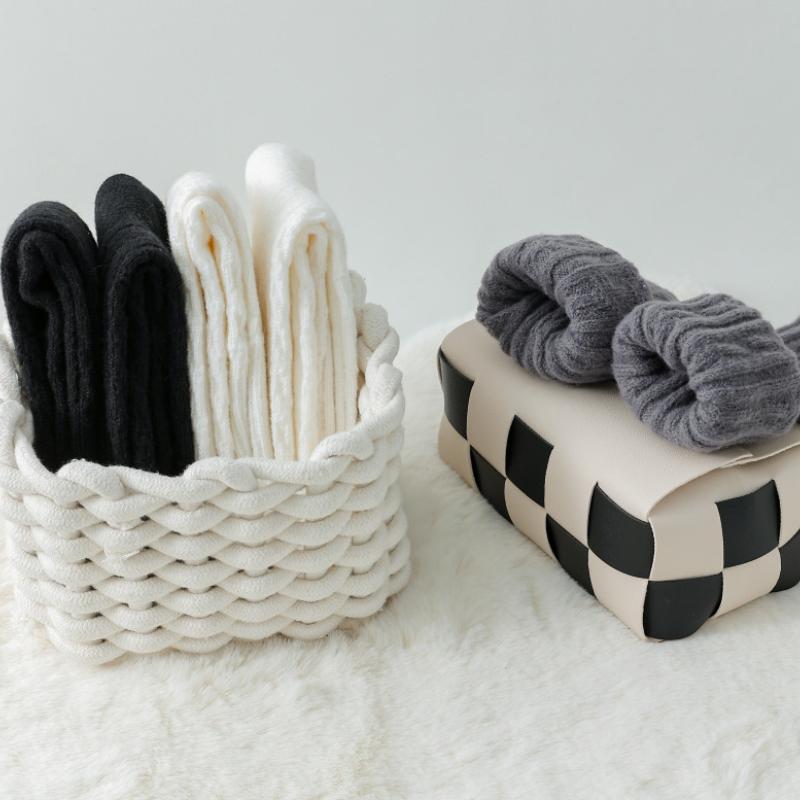 Осенне-зимние утолщенные чулки выше колена женские японские однотонные высокие носки в студенческом стиле