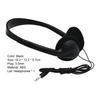 Wired Earpiece Stable Transmission Clear ABS Useful 3.5mm Good Sound Effect Wired Headphone for Player