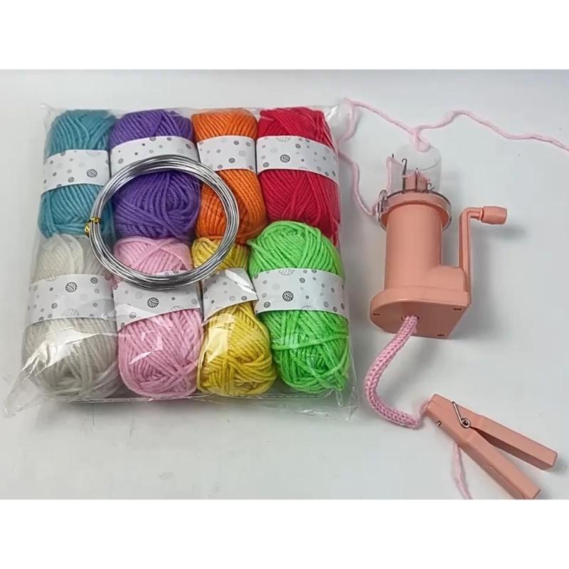 DIY Hand Knitting Yarn Cotton Thread Milk Cotton Yarn and Wool Winder Tools Kits