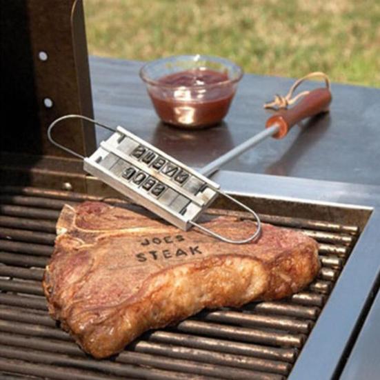 Yousheng Barbecue Branding Iron Custom Branding Iron Stamp with Changeable Letters for Steaks Cakes Burgers Grilling Accessories