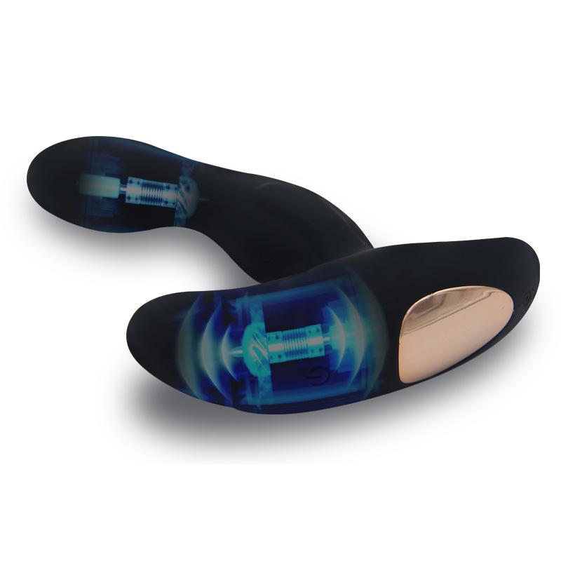 Двойной вибрирующий анальный плаг - Массажер простаты с дистанционным управлением и вибратор для точки G для женщин/мужчин, Перезаряжаемая взрослая секс-игрушка