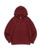 Худи Le Custom The Essential Oversized Однотонное с двусторонней молнией (Бургундия)