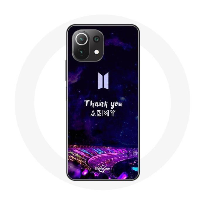 Coque pour Xiaomi Mi 11 Lite Bangtan Sonyeondan Concert BTS Army Bomb Lightstick