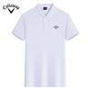 2025 Лето Новая Вышитая Высококачественная Хлопковая Рубашка Поло С Воротником Для Гольфа