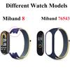 Для Mi Band 10 9 8 7 Ремешок Нейлоновый Спортивная петля часы Аксессуары pulsera correa Mi Band 4 Браслет xiaomi Mi Band 5 6 3 Браслет