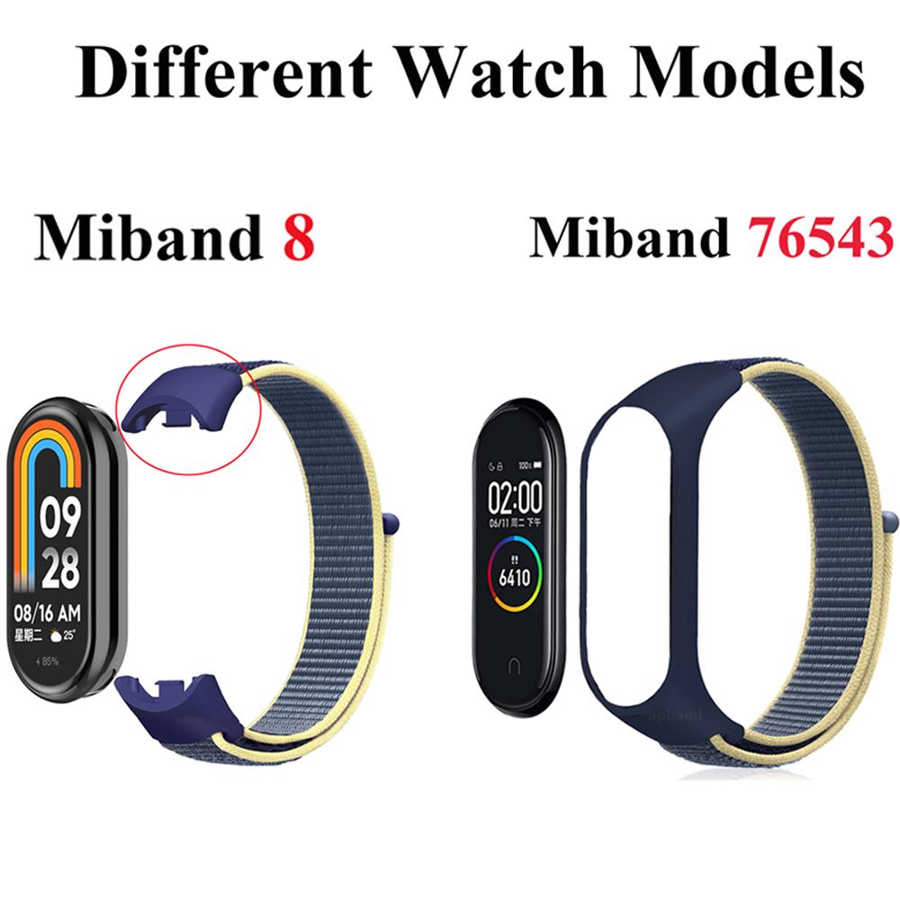Для Mi Band 10 9 8 7 Ремешок Нейлоновый Спортивная петля часы Аксессуары pulsera correa Mi Band 4 Браслет xiaomi Mi Band 5 6 3 Браслет