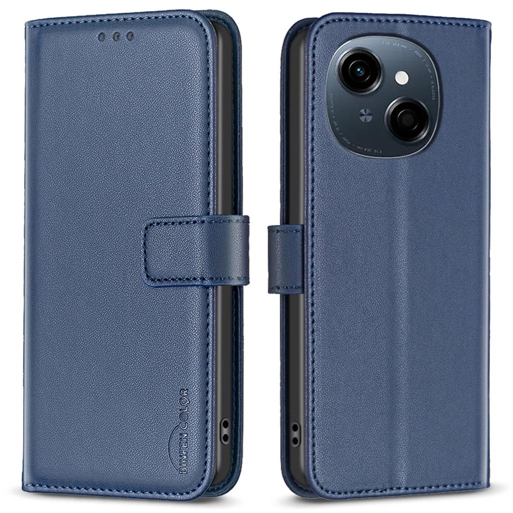 BINFEN COLOR BF17 For TECNO Spark Go 2025/Spark Go 1/Pop 9 4G Case Wallet Folio Flip Leather Cover