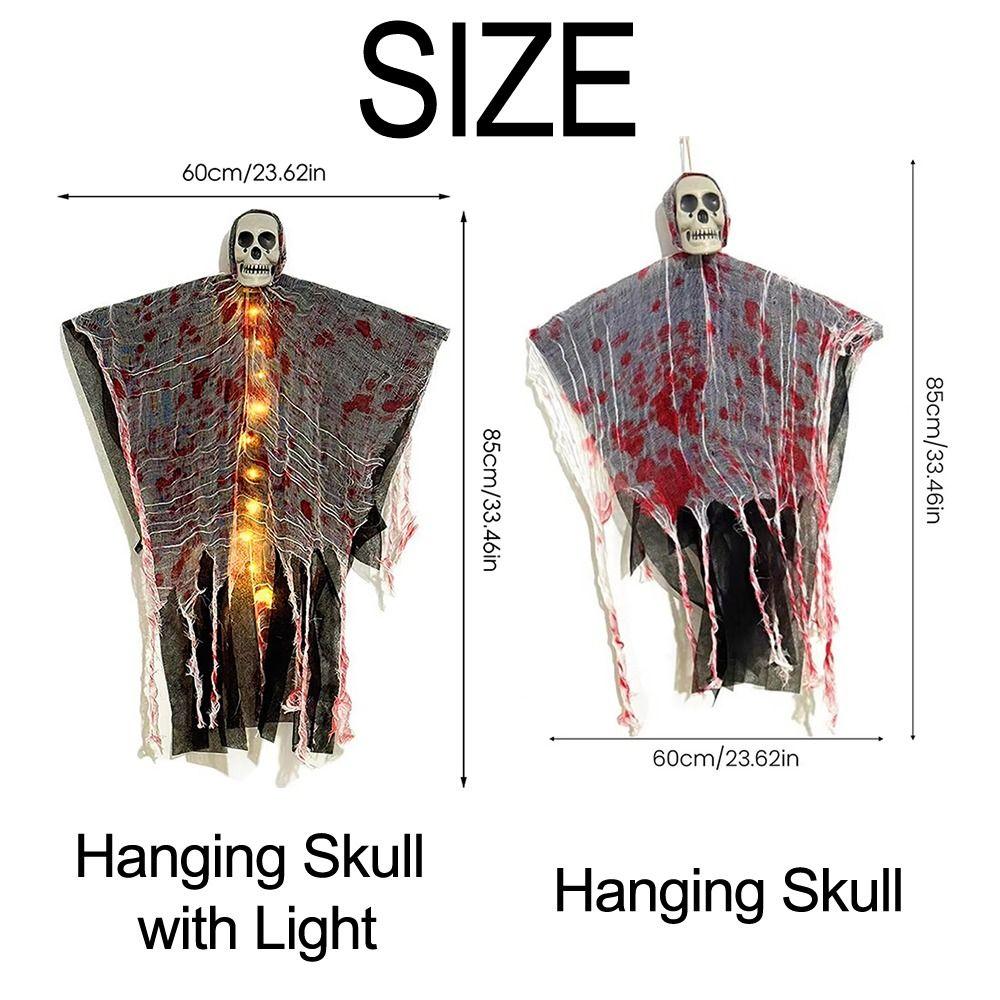 Scary Skeleton Hanging Skull Skeleton Props Halloween Skeleton Pendant Haunted House Decorations
