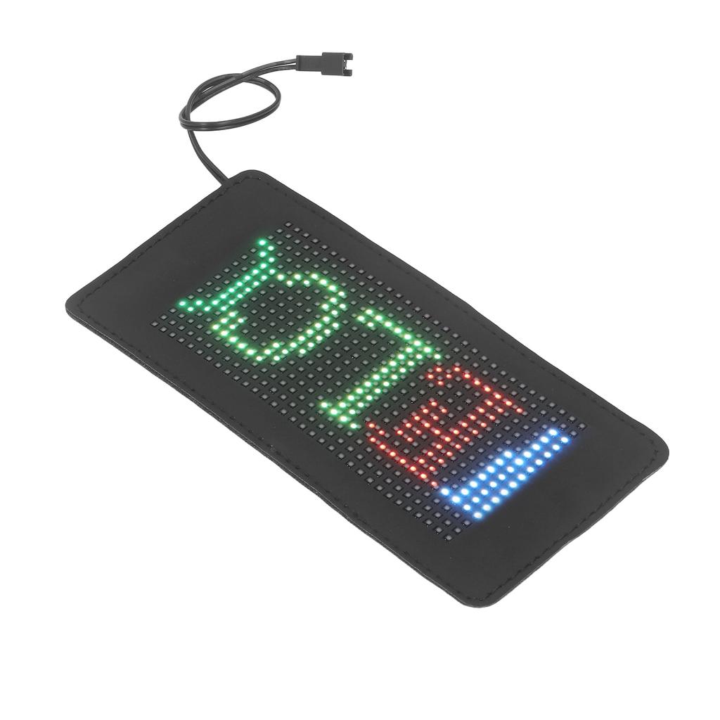 Гибкая светодиодная вывеска 190x90 мм, разрешение 16x32, управление через Bluetooth, приложение, пользовательский текстовый узор, анимация светодиодов 