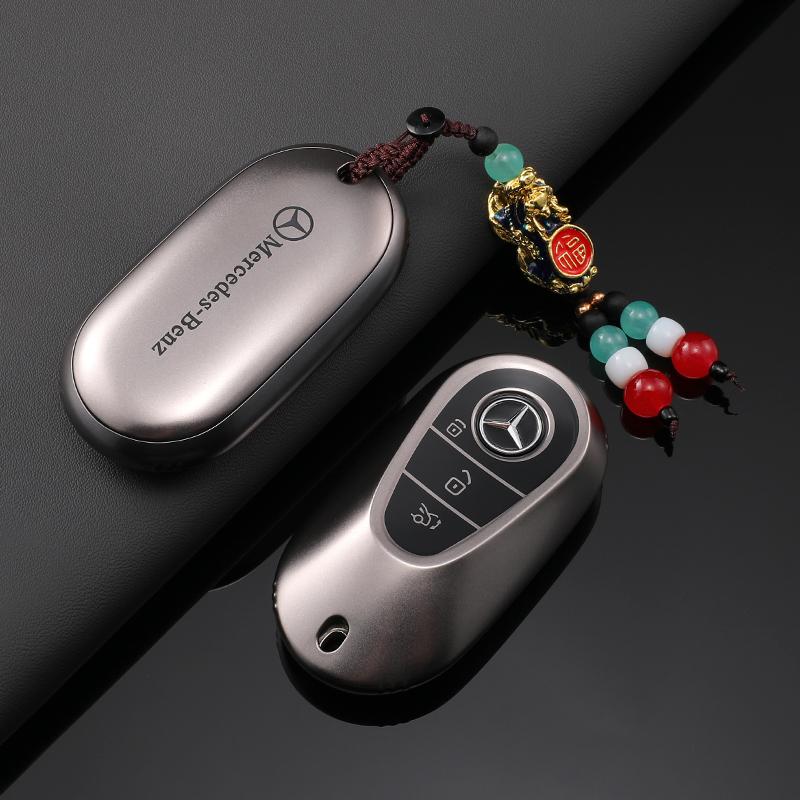 FGO2  2025 New New Car Flip Key Protector Case Cover TPU Key Case for Mercedes Benz AMG 2022 C S Class W206 W223 S350 C260 C300 S400 S