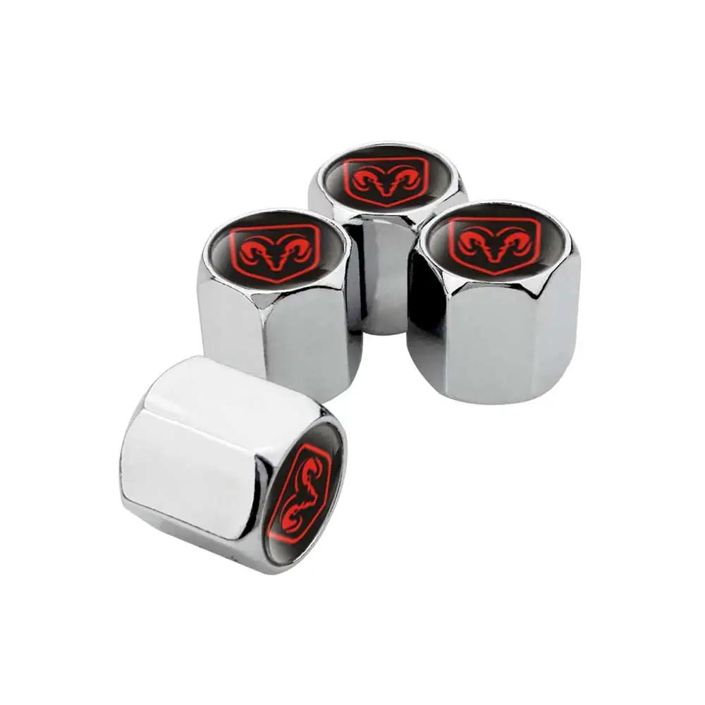 4PCS Alloy Car Tire Valve Caps Wheel Stem Anti-dust Covers for Dodge AVENGER CALIBER CARAVAN Challenger JOURNEY NITRO RAM 1500 AA8