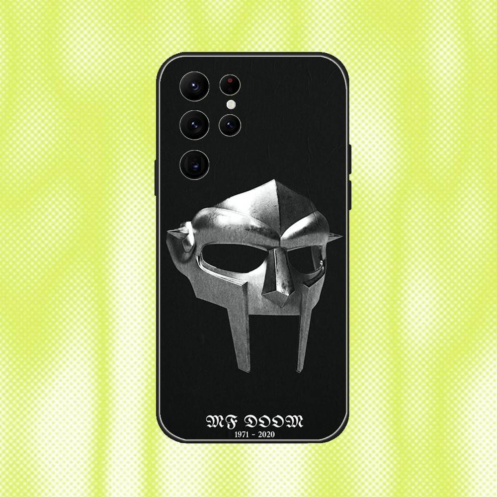Чехол для телефона Mf Doom Все Заглавные буквы Для Samsung S 25,24,23,22,30,21,10,9,Ultra,Plus,Lite,FE,4,5G Черный Мягкий чехол