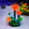 Colorful Fluorescent Silicone Coral Tree for Fish Tank Landscaping