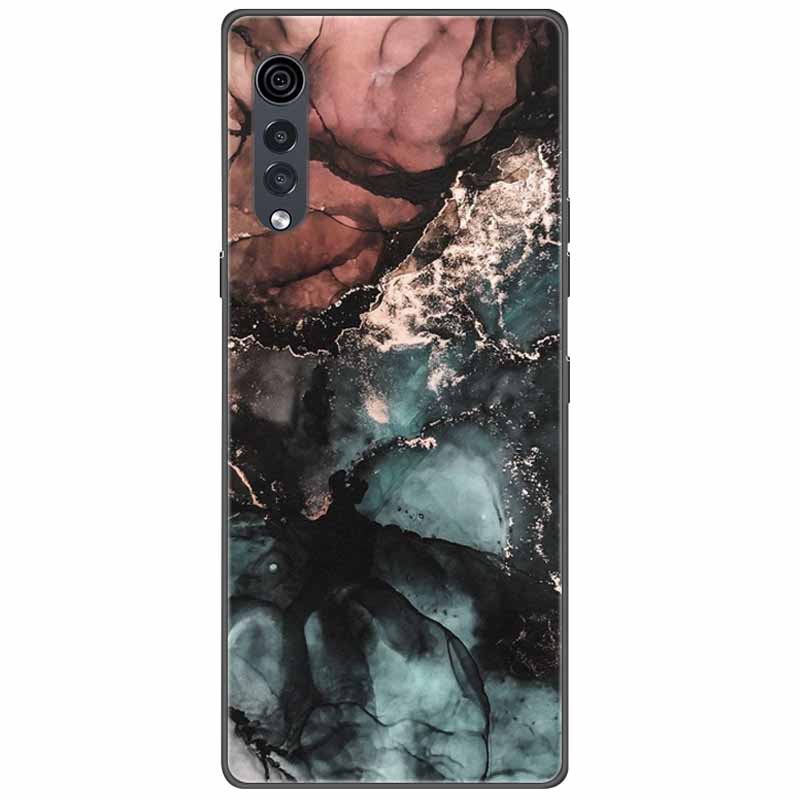Для LG Velvet Чехол Мягкий Силикон Модный Мраморный ТПУ Funda Coque для LG Velvet 5G 6,8 дюйма Защитный Capa Для LGVelvet Чехлы