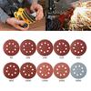 100Pcs 5in Sanding Discs 8 Hole Hook Loop Sandpaper 80 Grit-3000 Grit Sanding Paper 5 Inch Sanding Disc Abrasive Polishing Tools