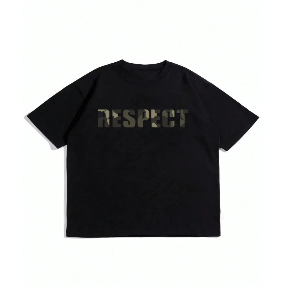 Модная, повседневная, удобная, дышащая и с принтом в виде букв мужская футболка на лето 2025 года, полиэстер