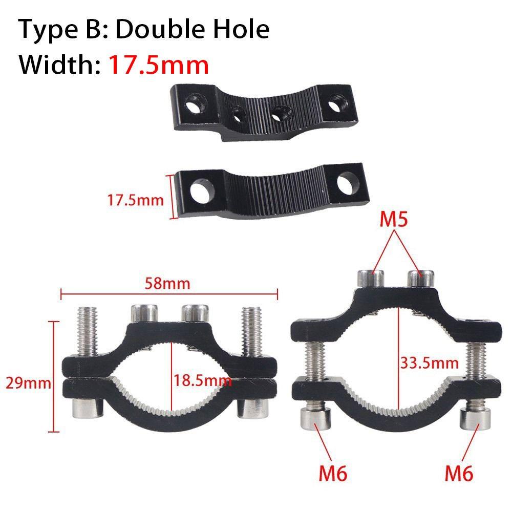 1Pcs Handlebar Frame Pipe Motorcycle Spotlight Holder For 18.5-33.5mm Front Fork