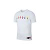 Jordan Radiant Logo Print Crew Neck T-Shirt Men Tops White AT8943-100