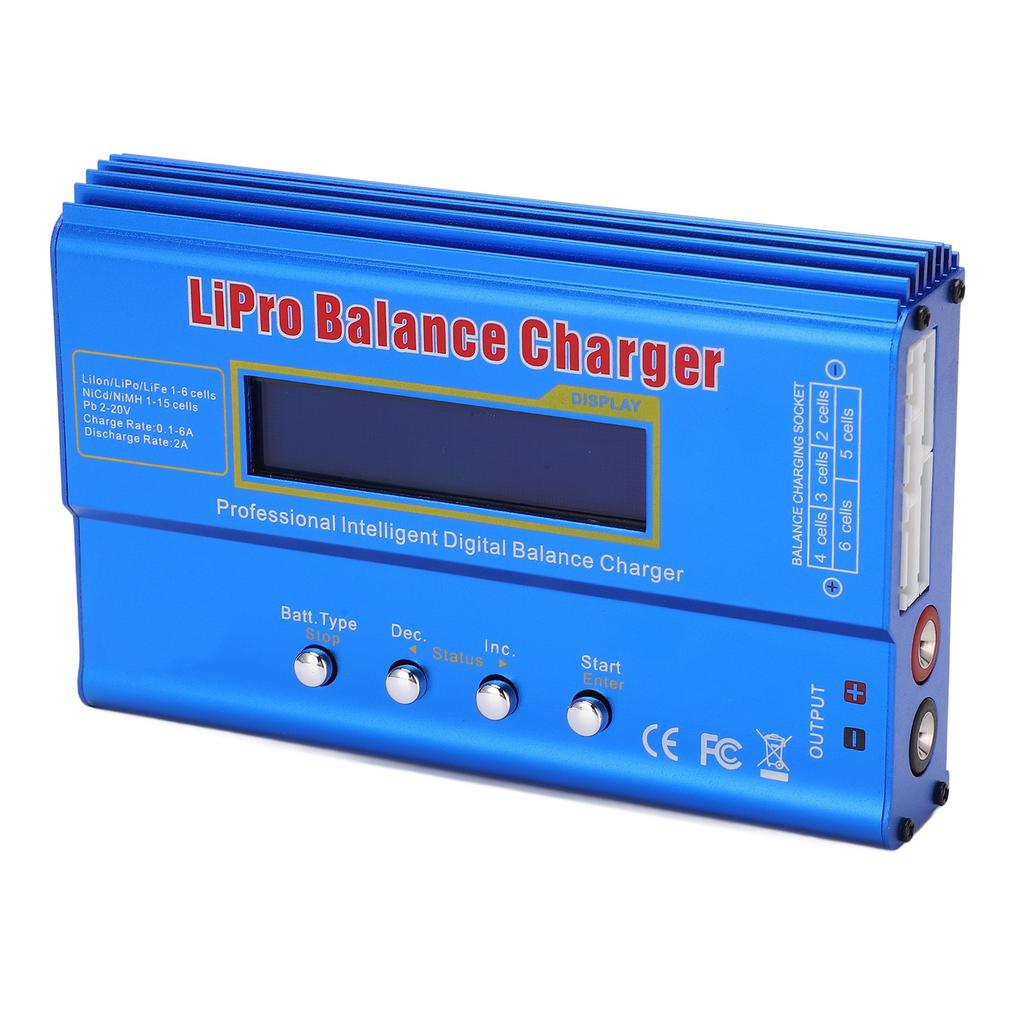 B6 80W Multifunctional Balance Charger with XT60 Connector for Airplane Model