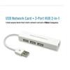 Сетевой адаптер USB LAN + Хаб: Расширение 2-в-1 с 3 портами USB, USB на RJ45