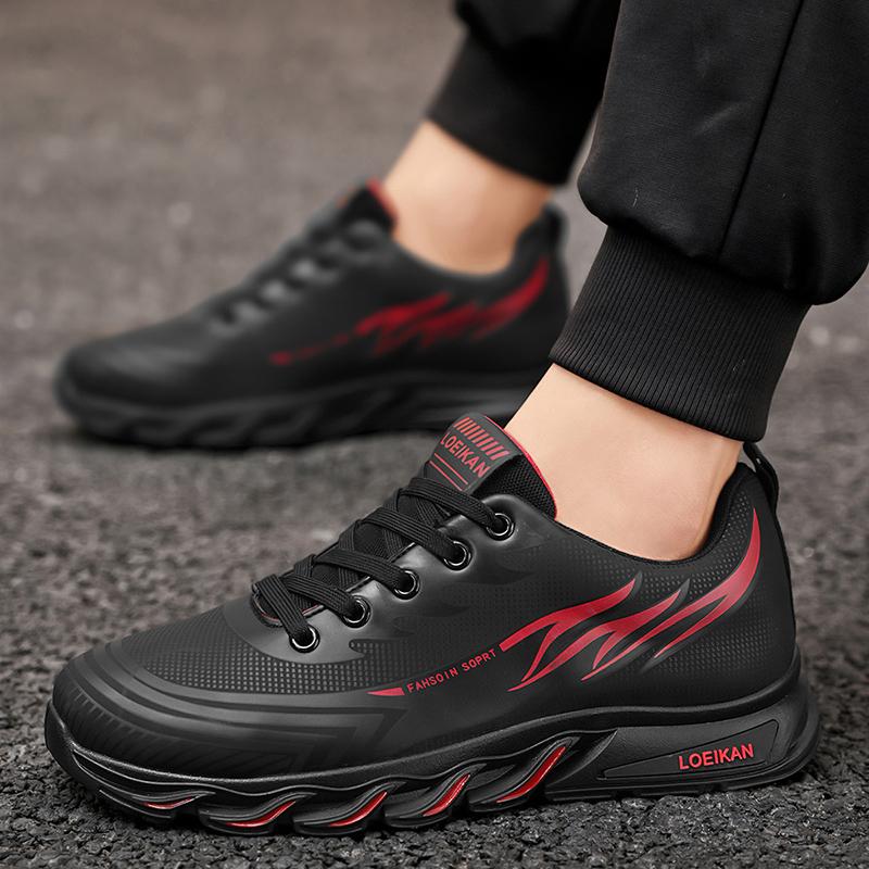 Мужская спортивная обувь, кроссовки для бега, студенческие кроссовки, черные кроссовки для ходьбы, большие размеры