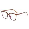 14525 Plain And Thin Anti-Blue Flat Mirror 2023 New Square Rice Nail Ferrule Leg Glasses Frame