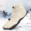 Autumn And Winter Thickened Warm Women's Snow Boots, Outdoor Non-slip Comfortable Solid Color Hiking Shoes