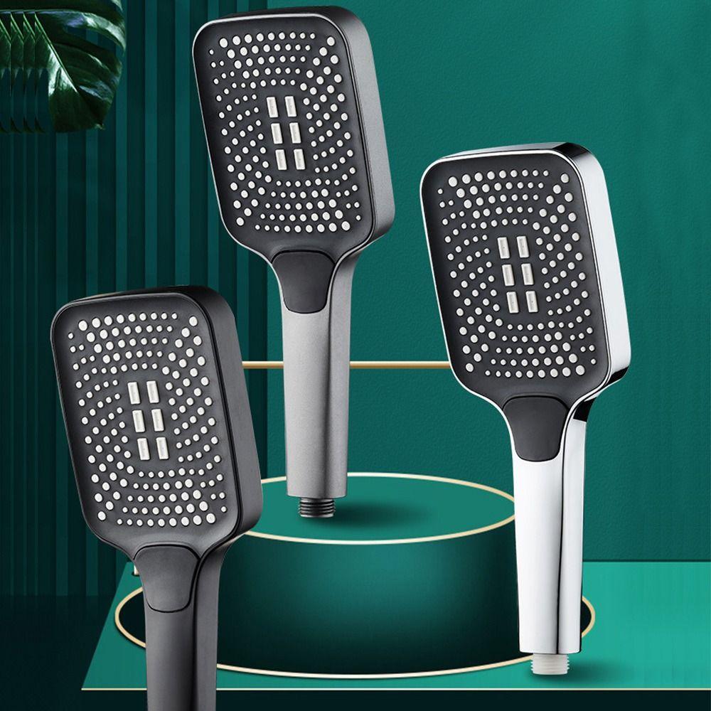 Bath Rainfall 4 Mode Adjustable Water-saving Sprinkler Shower Head Bathroom Booster Shower Sprayer