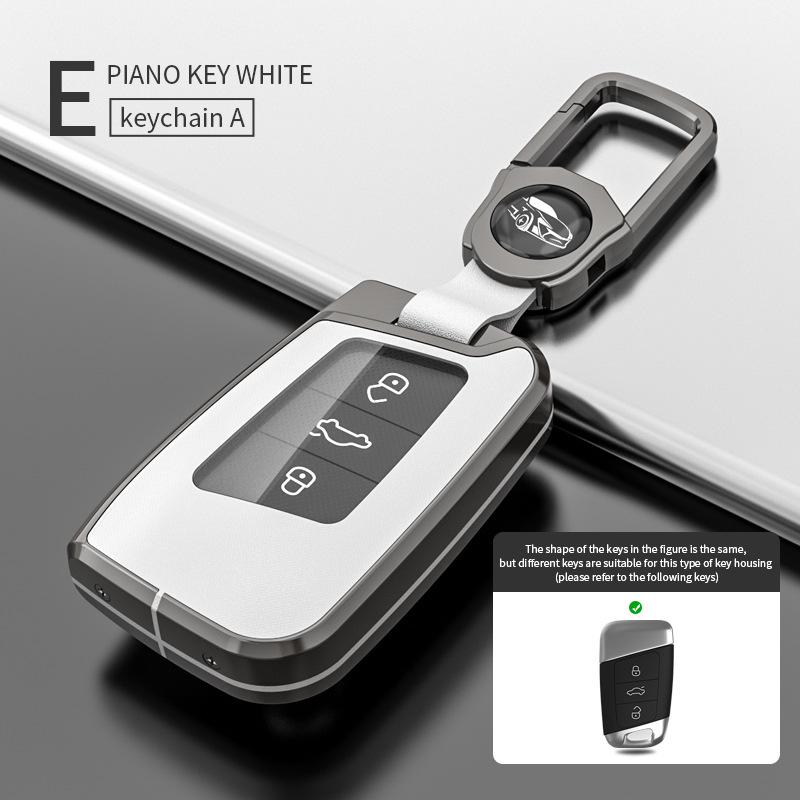 Volkswagen Key Case for Magotan, Passat CC, Tiguan L, Teramont X, Lavida, Magotan B8 - Car Key Shell with Buckle