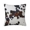 Cowhide Art Rustic Animal Fur Pattern Pillowcase Polyester Cushion Comfort Throw Pillow Sofa Decorative Cushions Used