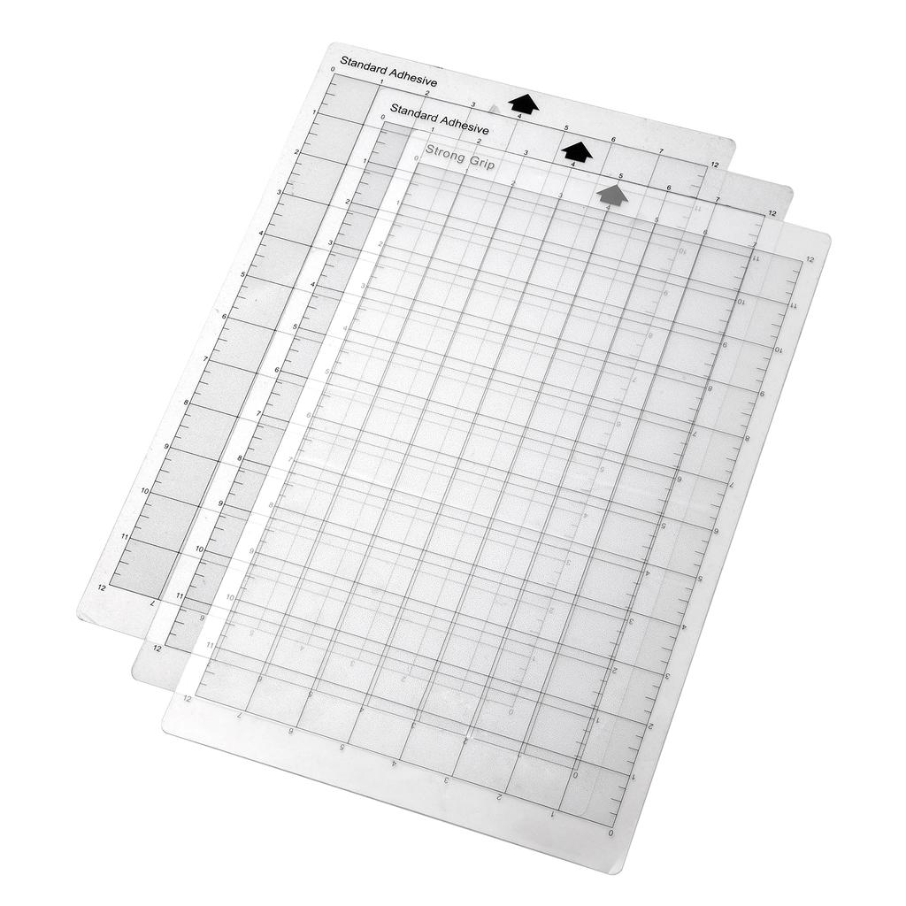 Replacement Cutting Mat Transparent Adhesive Mat with Measuring Grid 8 by 12 Inch for Silhouette Cameo Explore Plotter