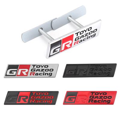 Автостайлинг Значок Gazoo Racing GR 3D на переднюю решетку автомобиля из цинкового сплава Наклейка Металлическая эмблема для Supra AE-86 GT86 C-oroll-a