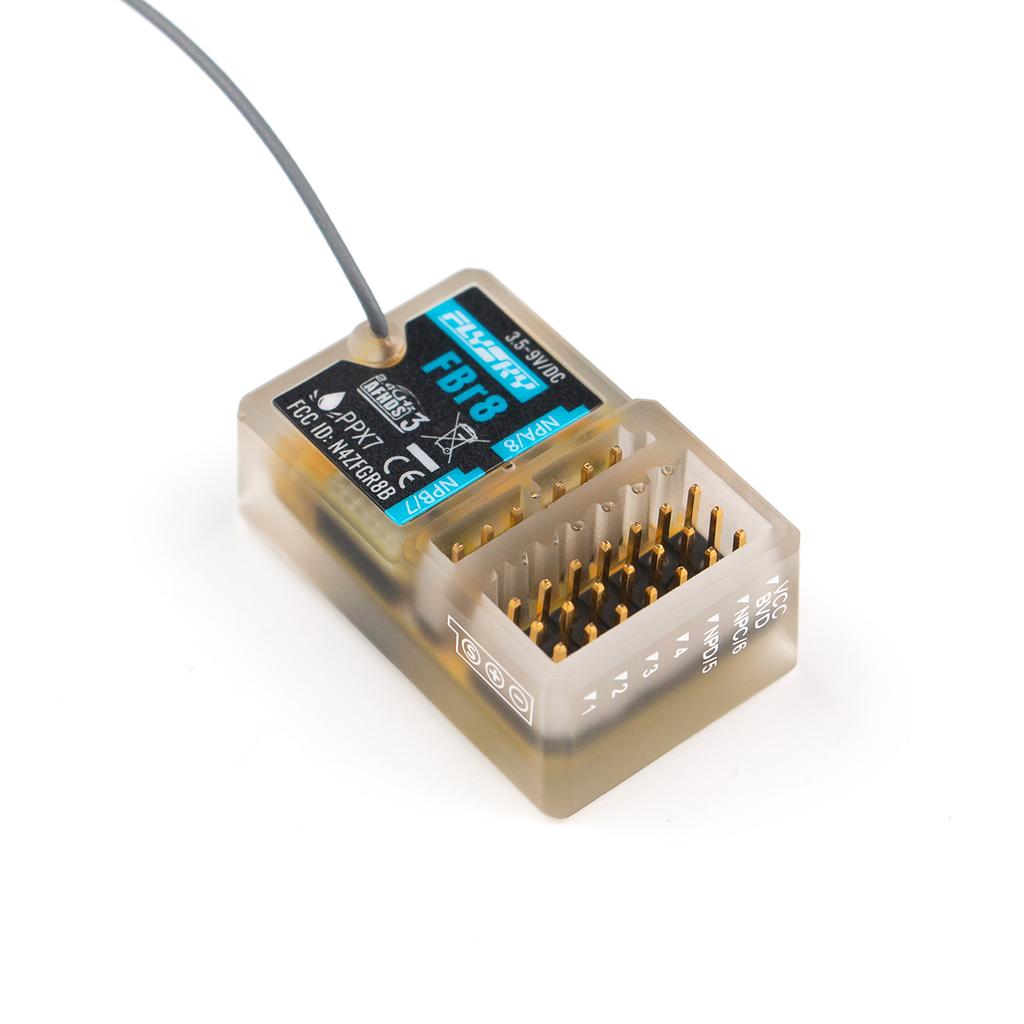 Flysky FBr8 2.4GHz 8CH Receiver AFHDS 3 System Supports Single Bidirectional Transmission PWM PPM i BUS2 S.BUS i BUS