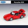 Welly 1/24 1964 Porsche 911 Металлическая масштабная модель автомобиля Литье под давлением Металлический миниатюрный модельный автомобиль Статическая коллекция Детская игрушечная машина Транспортное средство