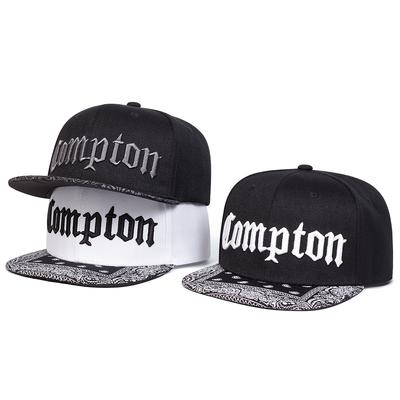 Мужская кепка хип-хоп с вышивкой COMPTON, уличная регулируемая солнцезащитная кепка для отдыха, весна-осень, путешествия, туризм, пляжный отдых