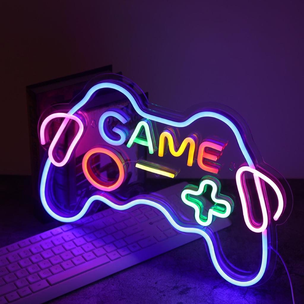 Светодиодная подсветка Neon Game Console Crown Bear Claw – Декоративная сетчатая подсветка Celebrity Mood Light