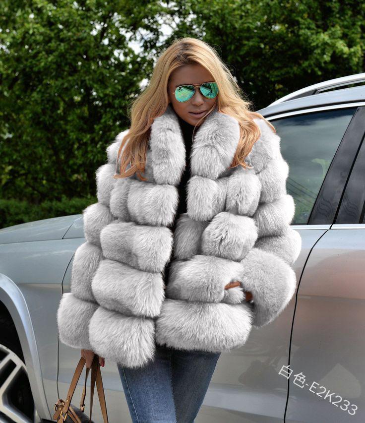 Women Fuzzy Fleece Short Jacket Solid Color Warm Plush Coat Long Sleeve Casual Outerwear