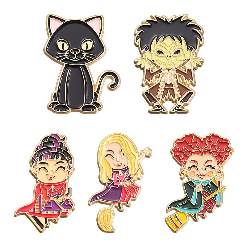 Alloy Cartoon Stylish Brooch Featuring Vibrant Colors And Multifunctional Design For All Genders