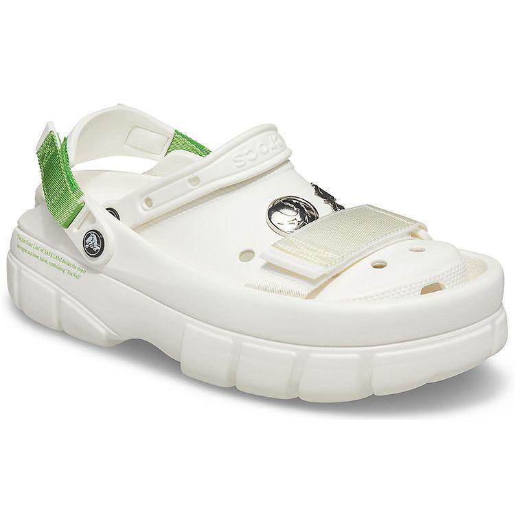 Sankuanz x Crocs Клоги Белые Зеленые Унисекс Кроссовки 206900-100