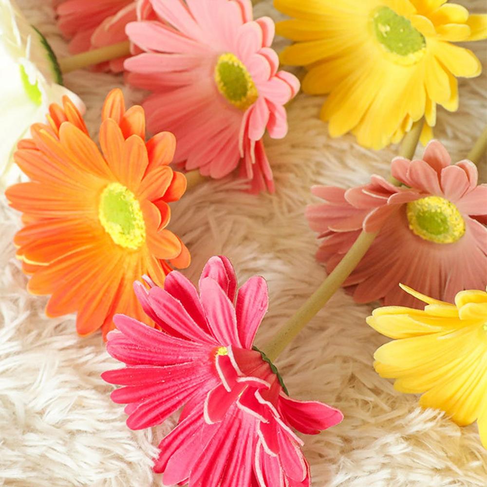 Искусственные герберы, шелковые ромашки, искусственные цветы, искусственные цветы, герберы, свадебные цветы, держащие цветы, украшение для дома в стиле INS