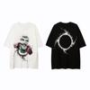 Men's Round Neck Spring and Summer Men's European and American Hip-hop Print T-shirt Loose Men and Women