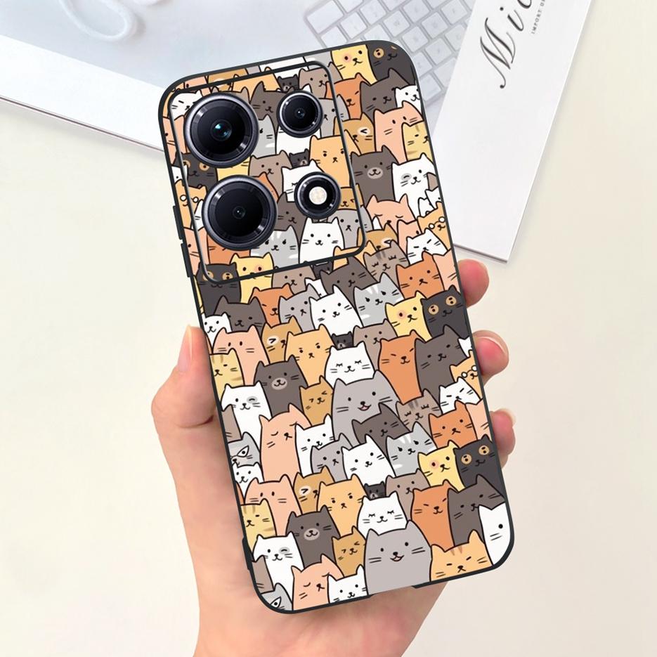 For Infinix Note 30i Case X6716 Cute Astronauts Cartoon Cover Soft Silicone Phone Case For Infinix Note 30 Pro Note30 VIP Bumper