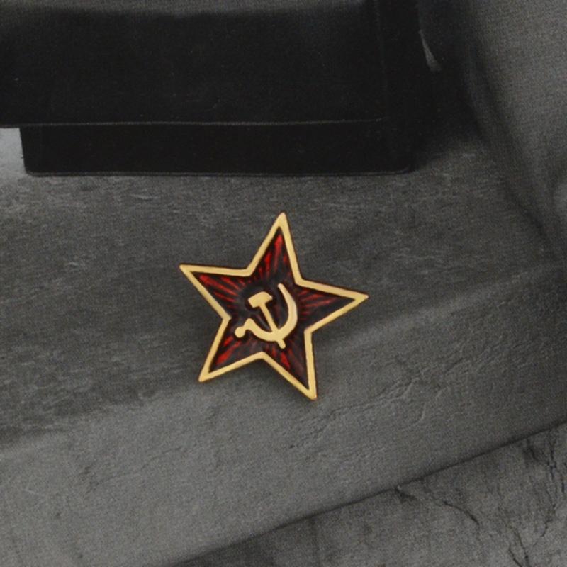 Ретро Символ СССР Эмалевый значок Красная Звезда Серп и Молот Брошь Советский Значок Брошь Подарок Значок-Иконка Значок на лацкан для Пальто Кепки