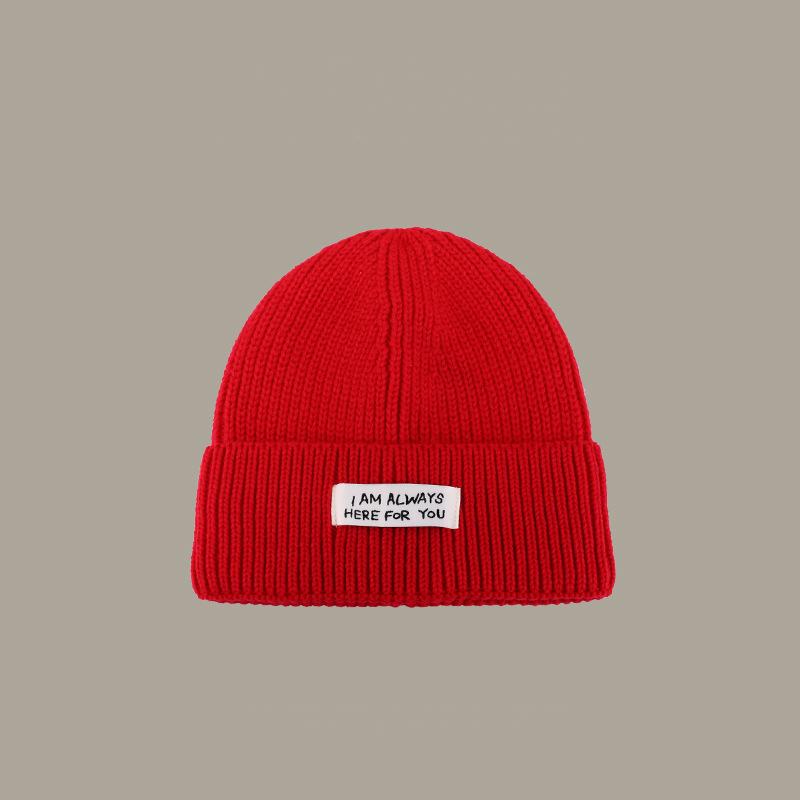 Hot Selling Blank Designer Handmade Embroidery Print Woben Label Patch Custom Knitted Beanie Hat