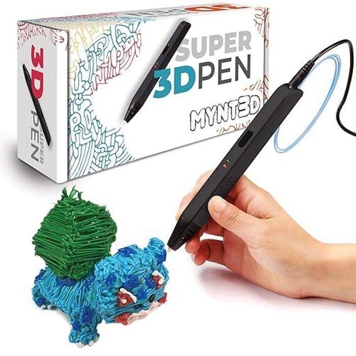 Stylo d'impression 3D - MYNT3D - MP030-BK - Contrôle de débit - Buse étanche - Ergonomique