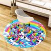 1pc Office Carpet Chair Mats Rainbow Unicorn Fantasy Perfect for Decorating Office Chairs, Living Rooms, Or Bedrooms
