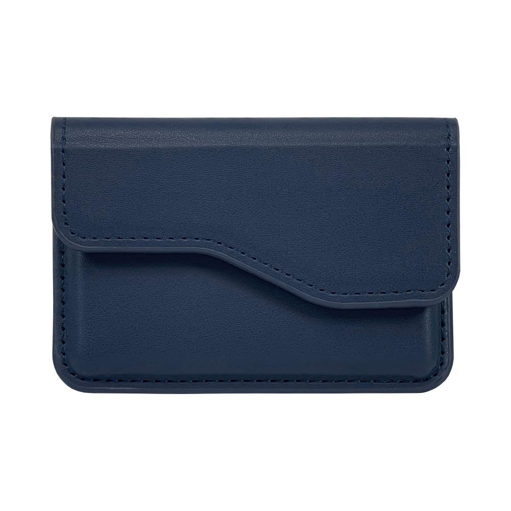 Задний карман для телефона из ПУ-кожи с магнитом для карт, кошелек для наличных, держатель для карт, простой откидной чехол для карт, мужской/женский