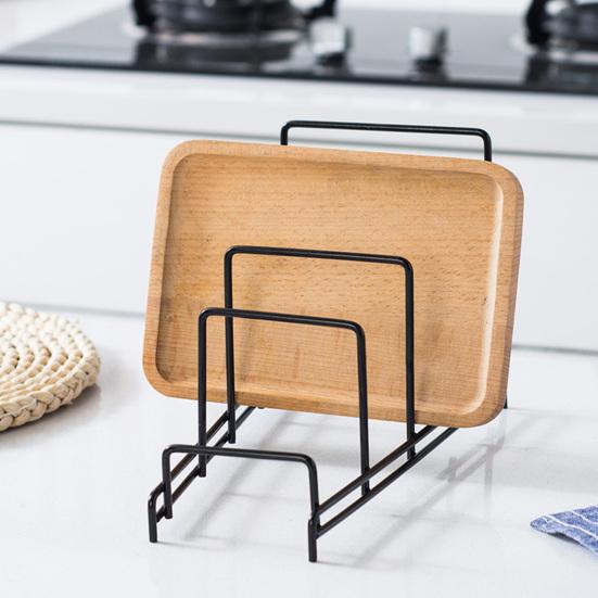 Кухонная металлическая полка для хранения, современная прочная несущая многофункциональная столешница, крышка кастрюли, разделочная доска, резак для тарелок, дисплей, органайзер, держатель